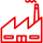 Icon für Branche Industrie rot