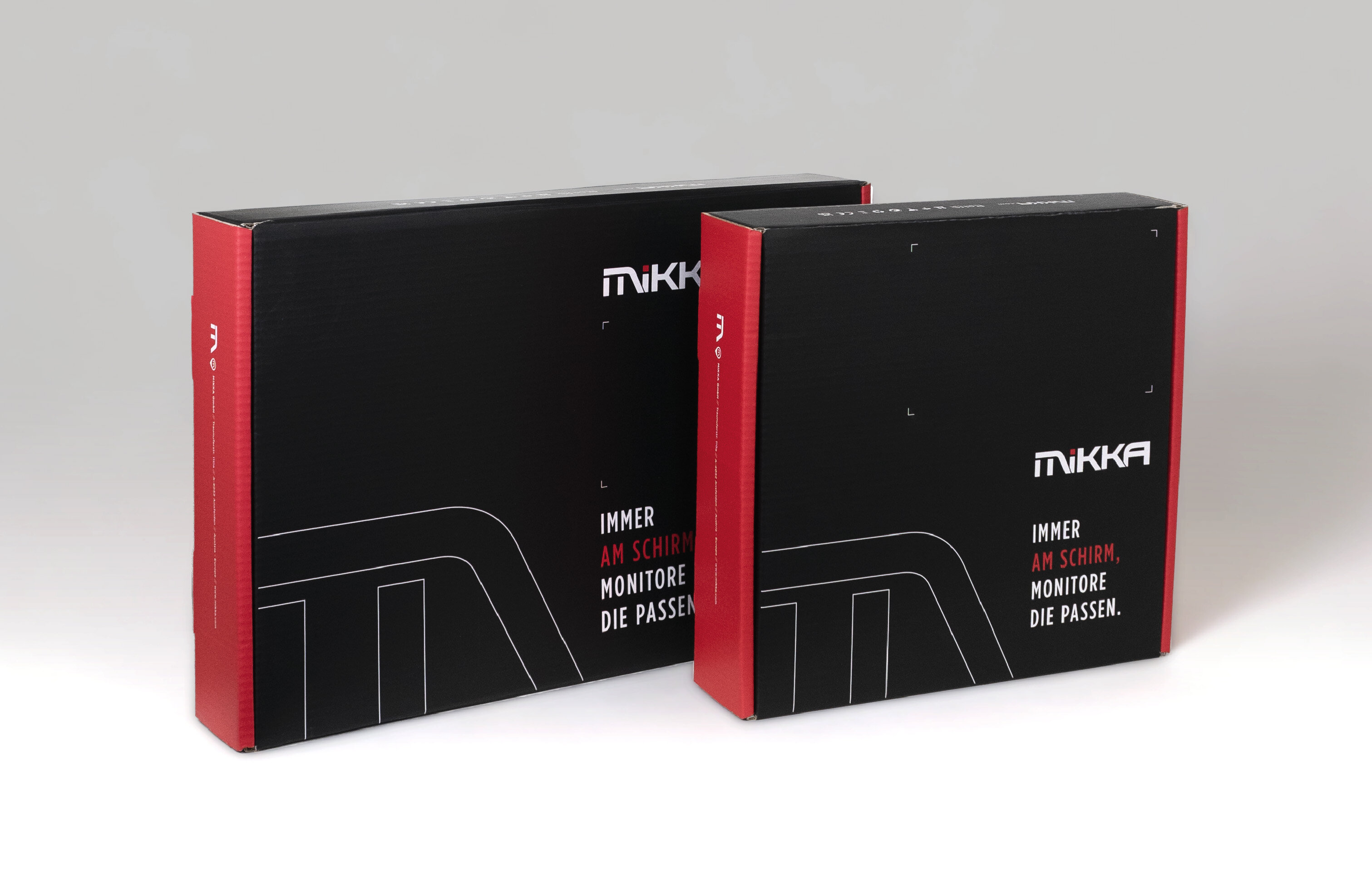 Sustainable packaging concept for MIKKA open frame monitors: stylish, eco-friendly and robust | © MIKKA GmbH